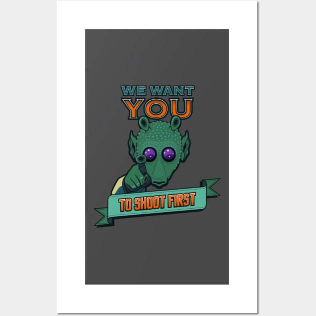 Greedo Wants You To Shoot First Wall Art by Quire